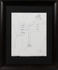 Thumbnail of Saul Steinberg (American, 1914-1999) EAT (framed 23 x 19 in) image 2