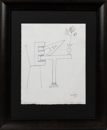Saul Steinberg (American, 1914-1999) EAT (framed 23 x 19 in) image 2