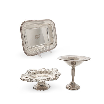 THREE AMERICAN STERLING SILVER DINING ARTICLES by various makers, 19th-20th centuries image 1