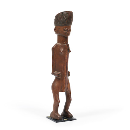 A Chokwe wood figure  ht. 18 3/4 in. image 4