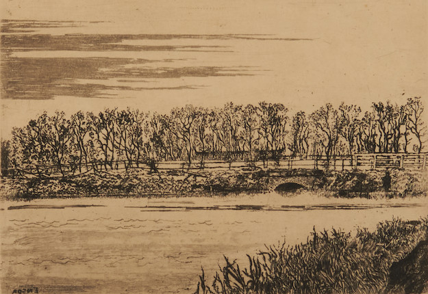 James Ensor (1860-1949); Le pont du bois à Ostende; image 1