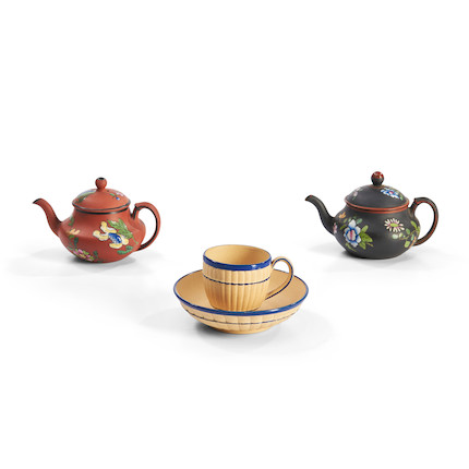 Three Wedgwood Miniature Dry Body Tea Wares England, 19th century, image 1