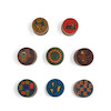 Thumbnail of A GROUP OF EIGHT LARGE KARL SCHIBENSKY FOR SCHOLZ & LAMMEL ENAMELED COPPER AND OAK BOXES height of each approximately 2 3/4in (7cm) image 1