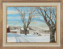Thumbnail of Pasquale (Patsy) Santo (American, 1893-1975) Peaceful Valley (Viereck Farm, North Bennington, Vermont) 22 x 30 1/4 in. (55.9 x 76.8 cm) framed 30 x 38 in. image 2