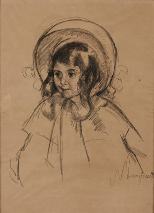 Mary Cassatt (1845-1926); Sara Wearing her Bonnet and Coat; image 1