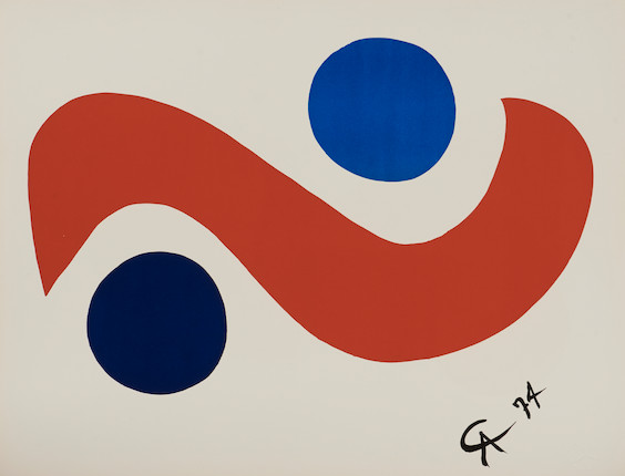 After Alexander Calder (1898-1976); Sky Bird from the Flying Colors series; image 1
