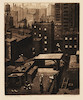 Thumbnail of William Sharp (American, 1900-1961); Three New York Views Third Avenue Nocturn, Manhattan Gossip, and Blue Monday on Second Ave; image 2
