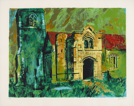 John Piper (1903-1992); Binham Abbey; Holme, Nottinghamshire; (2) image 2