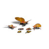 Thumbnail of A GROUP OF SEVEN PAINTED METAL MECHANICAL INSECT TOYS early 20th century, one by Strauss Mechanical toys width of largest 7 1/2in (19cm) image 2
