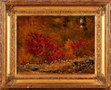 Thumbnail of Worthington Whittredge (American, 1820-1910) Study of Sumacs and Immortals, Autumn 10 1/8 x 13 5/8 in. (25.7 x 34.6 cm) framed 15 1/2 x 19 in. image 6