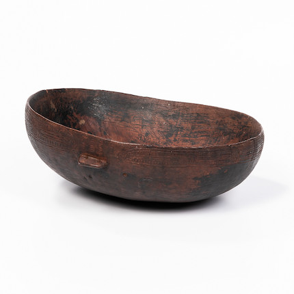 A New Guinea food bowl ht. 4 1/2, wd. 9 1/2, lg. 11 1/2 in. image 1