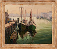 Thumbnail of Melville F. Stark (American, 1903-1987) Gloucester Harbor 24 1/2 x 29 5/8 in. (62.5 x 75.5 cm) framed 30 1/4 x 35 1/2 x in. image 6