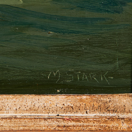 Melville F. Stark (American, 1903-1987) Gloucester Harbor 24 1/2 x 29 5/8 in. (62.5 x 75.5 cm) framed 30 1/4 x 35 1/2 x in. image 5