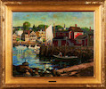 Thumbnail of Donald Allen Mosher (American, 1945-2014) Inside Harbor, Ebb Tide 24 x 30 in. (60.8 x 76.2 cm) framed 32 3/8 x 38 1/2 in. image 6