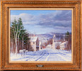 Thumbnail of Carl Wuermer (American, 1900-1982) Village in Winter 20 x 24 in. (50.8 x 61.0 cm) framed 27 x 31 in. image 6