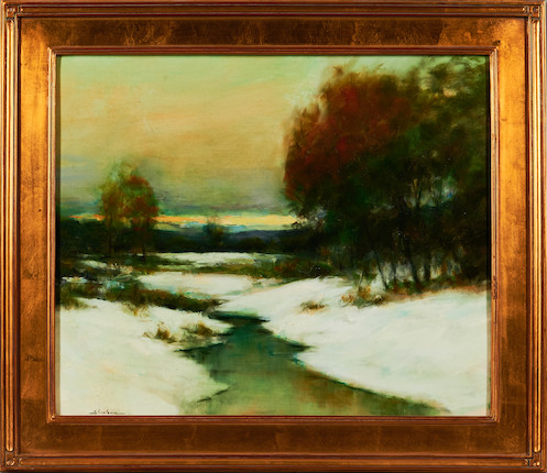 Dennis Sheehan (American, born 1950) Late October Snow 20 x 24 in. (50.8 x 61.0 cm) framed 25 1/2 x 29 1/4 in. image 6