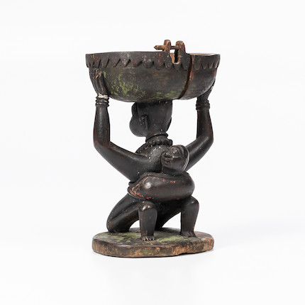 A Yoruba bowl ht. 8 3/4, wd. 5 1/2 in. image 3