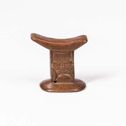 A Congo neckrest ht. 5, wd. 5 1/4 in. image 1