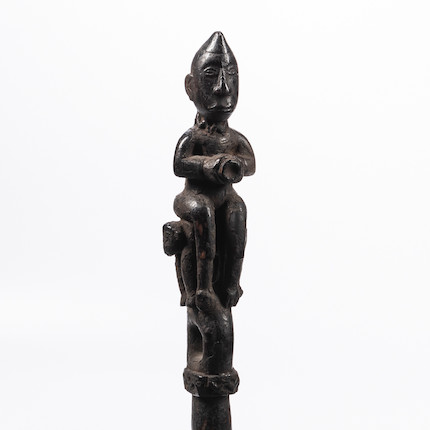 A figural Congo staff lg. 39 in. image 1