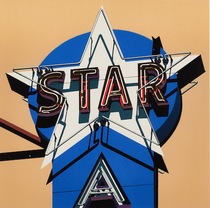 Robert Cottingham (born 1935); Star from the portfolio American Signs; image 1