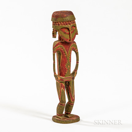 An Admiralty Island male ancestor figure ht. 16 in. image 3