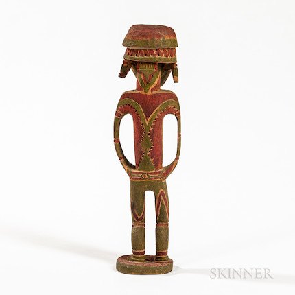 An Admiralty Island male ancestor figure ht. 16 in. image 2