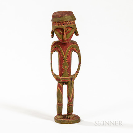An Admiralty Island male ancestor figure ht. 16 in. image 1