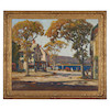 Thumbnail of Anthony Thieme (American, 1888-1954) Rockport Square signed 'AThieme' (lower left), titled and numbered '...882 within a circle' (on the reverse) 30 x 36 in. (76.5 x 91.5 cm)  (framed 36 3/4 x 42 1/2 in.) image 3