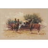 Thumbnail of Melvin Charles Warren (American, 1920-1995) Three Cowboys 24 x 36 in. (61.0 x 91.0 cm) framed 35 1/4 x 47 3/8 in. image 1