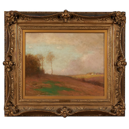Bruce Crane (American, 1857-1937) Autumn Fields 16 x 20 in. (40.5 x 51.0 cm) framed 25 5/8 x 29 5/8 in. image 4