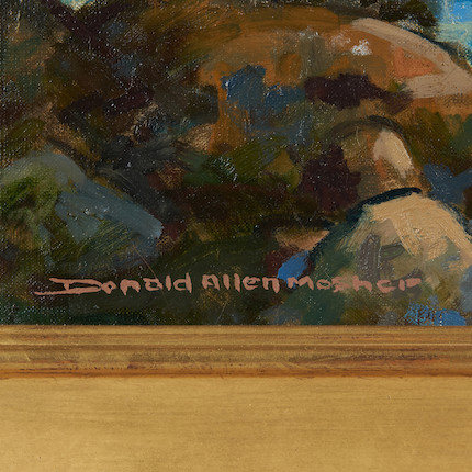 Donald Allen Mosher (American, 1945-2014) Inside Harbor, Ebb Tide 24 x 30 in. (60.8 x 76.2 cm) framed 32 3/8 x 38 1/2 in. image 2