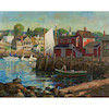 Thumbnail of Donald Allen Mosher (American, 1945-2014) Inside Harbor, Ebb Tide 24 x 30 in. (60.8 x 76.2 cm) framed 32 3/8 x 38 1/2 in. image 1