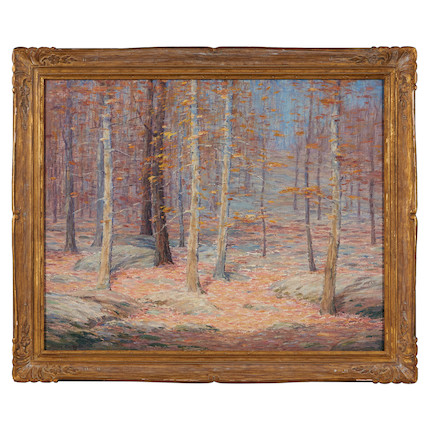 Mina Fonda Ochtman (American, 1862-1924) Morning Forest 24 x 30 in. (61.0 x 76.2 cm) framed 29 1/4 x 35 1/4 in. image 3