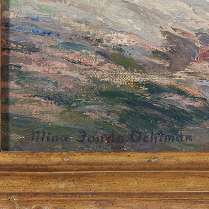 Mina Fonda Ochtman (American, 1862-1924) Morning Forest 24 x 30 in. (61.0 x 76.2 cm) framed 29 1/4 x 35 1/4 in. image 2