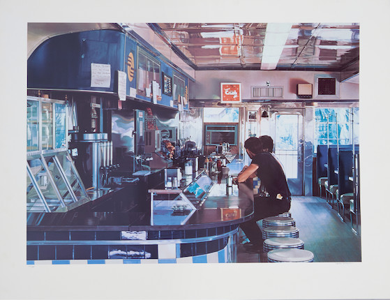 Ralph Goings (1928-2016); Blue Diner; image 2