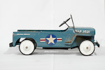 Thumbnail of Vintage Hamilton 'USAF Jeep' Pedal Car with Trailer image 6