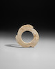 Thumbnail of A JADE NOTCHED DISC, YABI Late Neolithic period - early Shang dynasty image 1