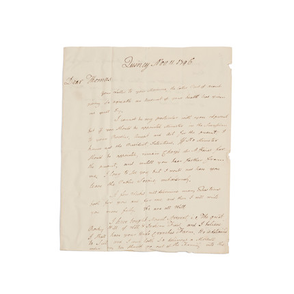 Adams, John (1735-1826), Autograph Letter Signed image 1
