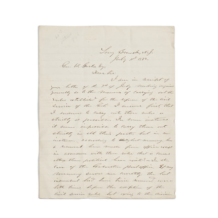 Grant, Ulysses S. (1822-1885), Autograph Letter Signed image 1