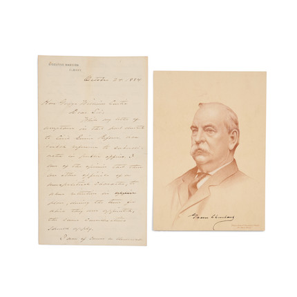 Cleveland, Grover (1837-1908), Autograph Letter Signed image 1