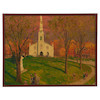 Thumbnail of John Ford Clymer (American, 1907-1989) Home from Church on an Autumn Sunday 26 x 34 in. (66.2 x 86.5 cm) framed 27 x 35 in. image 3