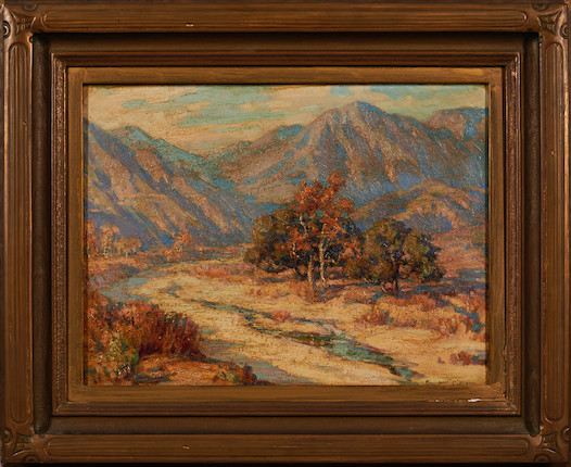 Benjamin Chambers Brown (American, 1865-1942) Santa Anita Canyon, Autumn 18 x 24 in. (45.7 x 61.0 cm) framed 27 x 33 in. image 2