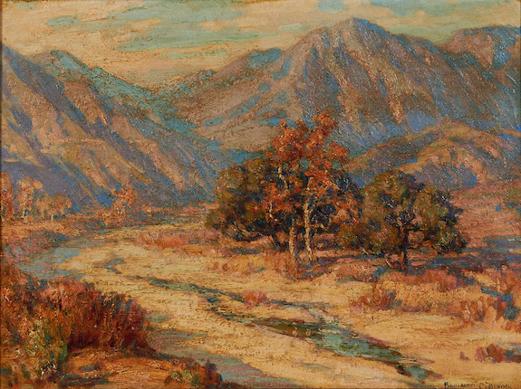 Benjamin Chambers Brown (American, 1865-1942) Santa Anita Canyon, Autumn 18 x 24 in. (45.7 x 61.0 cm) framed 27 x 33 in. image 1