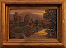Thumbnail of Otto Bierhals (American, 1879-1944) Mountain River 12 x 18 in. (30.5 x 45.7 cm) framed 17 1/2 x 24 in. image 2