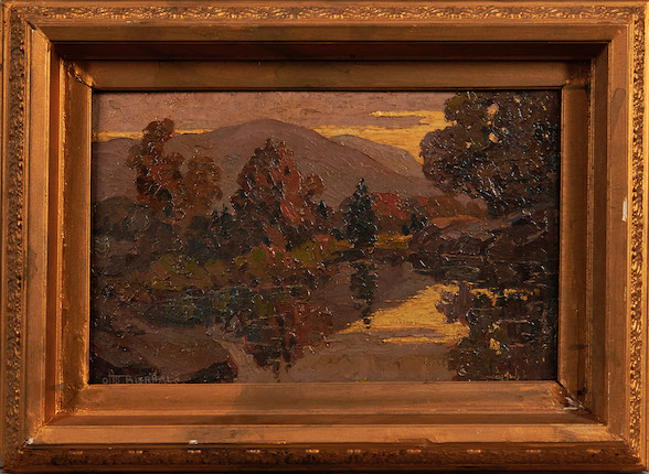 Otto Bierhals (American, 1879-1944) Mountain River 12 x 18 in. (30.5 x 45.7 cm) framed 17 1/2 x 24 in. image 2