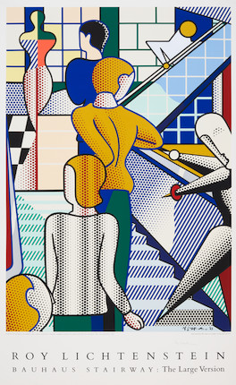 Roy Lichtenstein (1923-1997); Bauhaus Stairway The Large Version; image 1