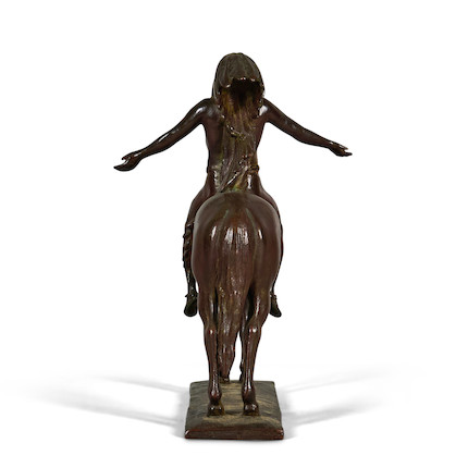 Cyrus Edwin Dallin (American, 1861-1944) Appeal to the Great Spirit height 8 3/4 in. (22.5 cm) (including base) image 2