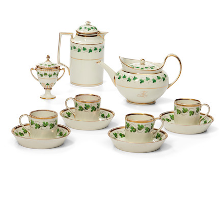 Austrian Porcelain Seven Piece Tea Set image 1