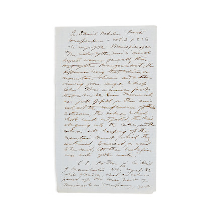 Thoreau, Henry David (1817-1862), Autograph Manuscript image 1