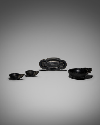 A SET OF FOUR GRAY POTTERY WARES Yuan dynasty (4) image 1